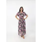Elara Robe rose / rose ancienne / noir