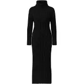 Elara Robes en maille noir
