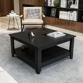 Decorotika Table basse Lea 90 cm, noire