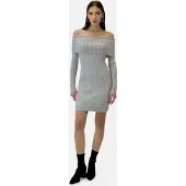 Elara Robes en maille gris