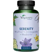 Vegavero Serenity | 90 gélules | avec ashwagandha, rhodiola, millepertuis, safran & hericium | végétalien