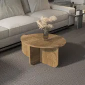 Decorotika Ensemble de tables basses Alves en noyer