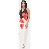 Elara Robe rouge / noir / blanc