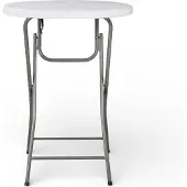 Lunardon Werbung Table pliante ronde haute (80 cm)