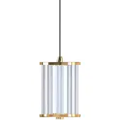 Zuma Line Suspension LED CALLY dorée et transparente 7 W, nuances de blanc, 800 lm, aluminium, dimensions : 150 x 14 x 14 cm, IP20,