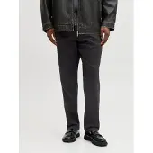 Jack & Jones Plus Pantalon chino 'JPSTMarco JJDave' noir / blanc
