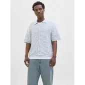 Jack & Jones Vestes en maille 'JORDia' bleu ciel / blanc