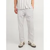 Jack & Jones Pantalon 'JPSTKane JJSummer' gris clair / blanc