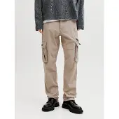 Jack & Jones Pantalon cargo 'JPSTKane' nude / noir