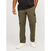 Jack & Jones Plus Pantalon cargo 'JPSTKANE JJBARKLEY' olive