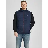 Jack & Jones Plus Gilet bleu marine / gris clair