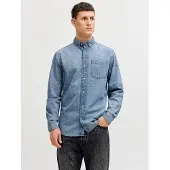 Jack & Jones Ebrook Akm 990 Long Sleeve Shirt Bleu M Homme