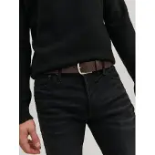Jack & Jones Ceinture 'Harry' brun foncé