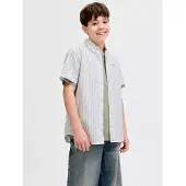Jack & Jones Junior Chemise 'JJDevin' vert pastel / blanc