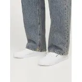 Jack & Jones Baskets basses 'JJFWBOSS' marine / blanc