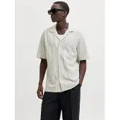 Jack & Jones Chemise 'JPRBLADouglas' gris clair / blanc