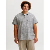 Jack & Jones Savona Austin Plus Size Short Sleeve Shirt Gris 6XL Homme