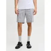 Jack & Jones Pantalon chino 'JPSTFury' gris / blanc