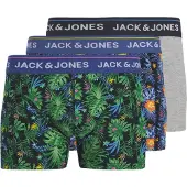 Jack & jones Plus Boxers bleu foncé / gris / vert / blanc