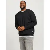 Jack & Jones Basic Plus Size Sweatshirt Noir 3XL Homme