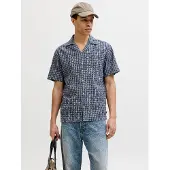 Jack & Jones Chemise bleu marine / blanc