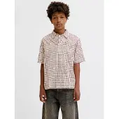 Jack & Jones Junior Chemise beige / marron / brun foncé / blanc