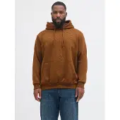 Jack & Jones Bradley Plus Size Hoodie Marron 7XL Homme