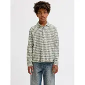 Jack & jones Junior Chemise graphite / kaki / blanc