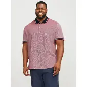 Jack & Jones Paulos Plus Size Short Sleeve Polo Rouge 3XL Homme