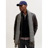 Jack & Jones Écharpe marron / vert / blanc cassé