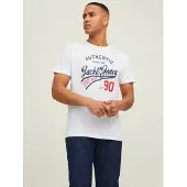 Jack & Jones T-Shirt 'Ethan' bleu marine / rouge / noir / blanc