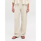 Jack & Jones Poppy Summer Jjxx Pantalon taille haute Beige L Femme Beige L