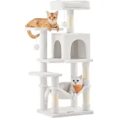 Usorteret Katzenbaum mit Hängematte (112 cm, Blanc crème)
