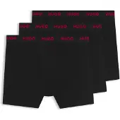 HUGO Boxers rouge / noir