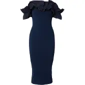Essentiel Antwerp Robes en maille 'JOYNOMI' bleu marine