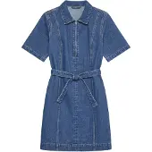 Vero Moda Louise Short Sleeve Short Dress Bleu M Femme