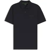 BOSS Paddy Structure 10280616 Green Short Sleeve Polo Bleu 3XL Homme