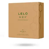 LELO Hex Organic - préservatif ultra fin - latex naturel - boîte de 36