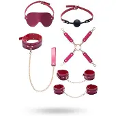 Bad Kitty - kit bondage 7 pièces - rouge