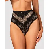 Obsessive - culotte décorée à motif fleuri - noir