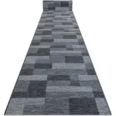 Rugsx TAPIS DE COULOIR antidérapant ICONA gris 80cm 80x600 cm
