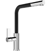 Mexen Mélangeur de lavabo Flora, chrome / noir (670401-07)