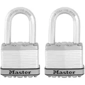 Master Lock M5XTLF Magnum Lot de 2 cadenas d'extrieur robustes avec cl KeyedAlike Argent