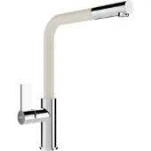 Mexen Mélangeur de lavabo Flora, chrome / beige (670401-09)