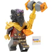LEGO Ninjago Dragons Rising : figurine de Lord Ras avec marteau dor