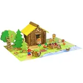 Jeujura Jeu de construction - - La Maison de la Nature - 95 pièces - Bois naturel - À partir de 3 ans
