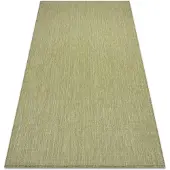 Rugsx Tapis SIZAL SION A5165A Mélange tissé à plat vert 60x100 cm