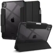 Spigen tui Ultra Hybrid Pro con u pour iPad Pro 11 pouces M4 (2024) avec dos transparent et porte-crayon - Noir