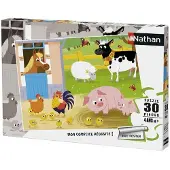 Nathan Puzzle 30p Mes amis de la ferme