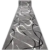 Rugsx Tapis de couloir SILVER CHOCO gris 60 cm 60x400 cm